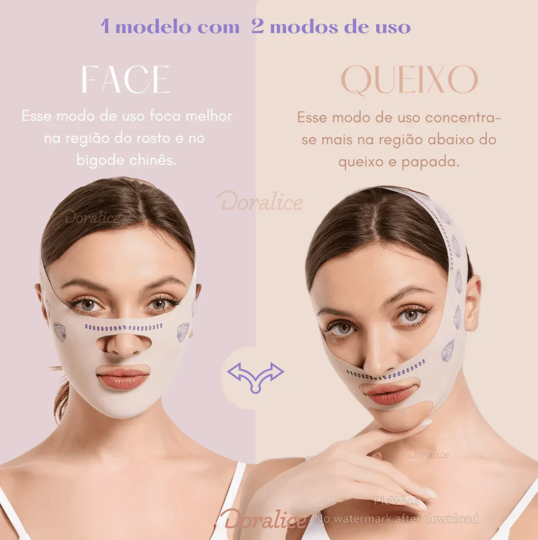 V-Revitalize™ - Mascarilla de contorno facial - Suaviza arrugas, papada y moldea el rostro
