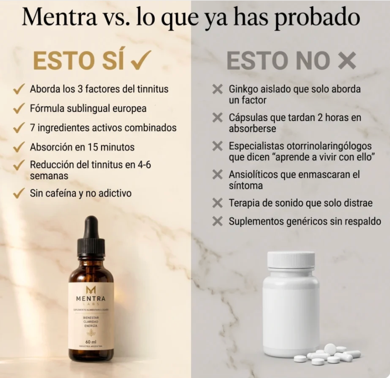 Reducí el zumbido, recuperá el sueño y la claridad mental en 4 a 6 semanas