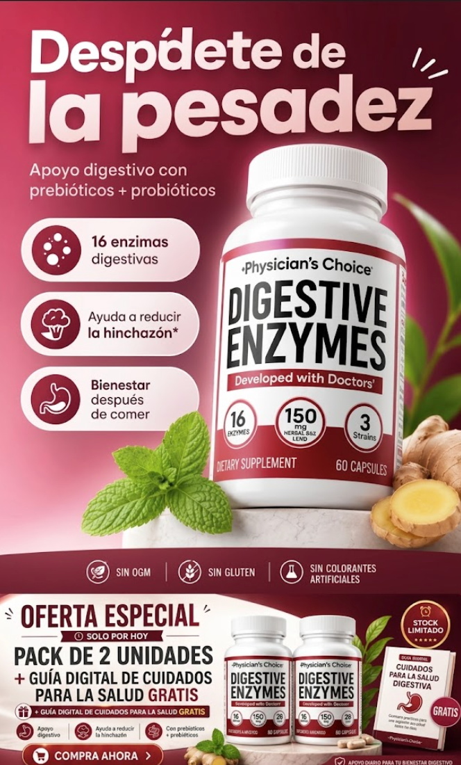ENZYMES DIGESTIVES ✅ OFERTA 2X1 🔥