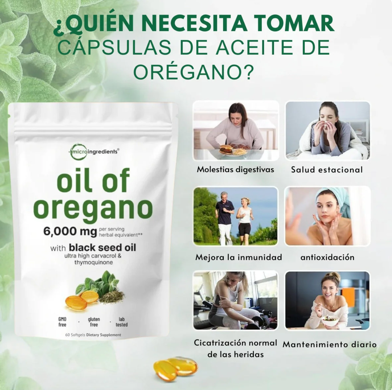 Aceite de Orégano y Semilla Negra - 😱AUMENTA TUS DEFENSAS EN SEGUNDOS😱