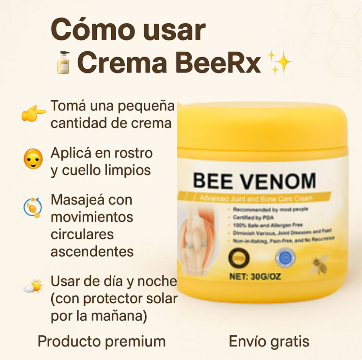 2x1 CREMA BeeRx + Envío Gratis: Piel Firme en 1 Mes