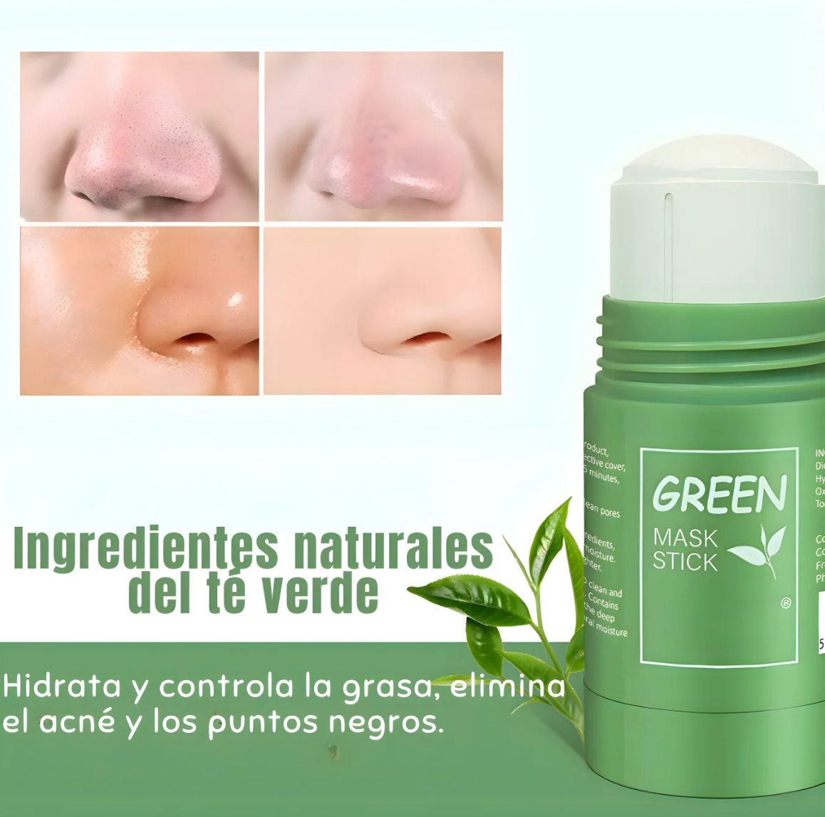 Nueva Máscara de té verde en barra⭐️🌱 OFERTA 2X1 ✅