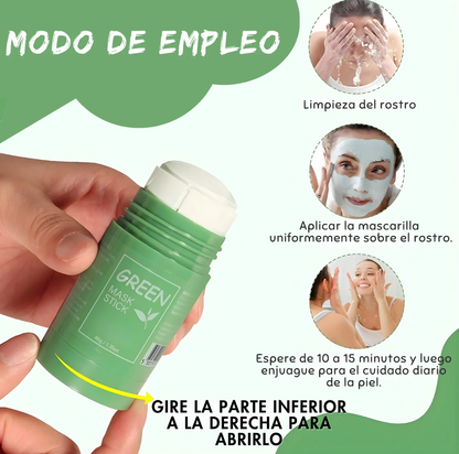 Nueva Máscara de té verde en barra⭐️🌱 OFERTA 2X1 ✅