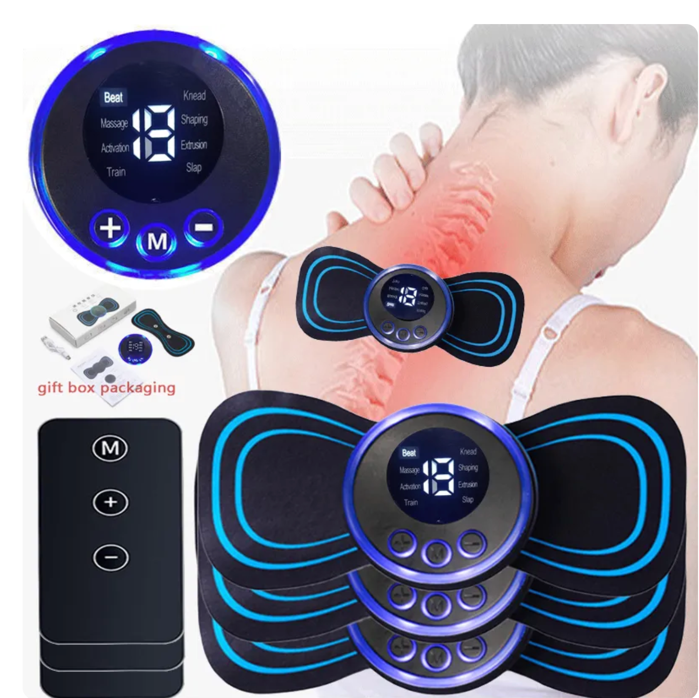 🦋Masajeador Mariposa – Alivia Dolor y Tensión Muscular al Instante