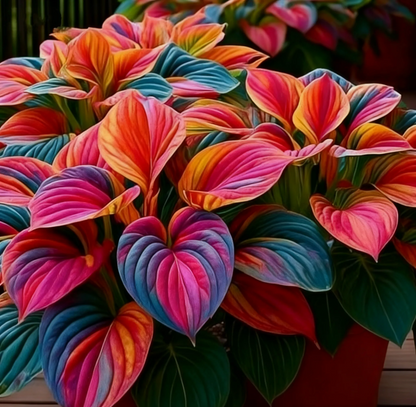 🌈🔥 Hostas de llama arcoíris de edición limitada: follaje multicolor raro, exclusivo de nuestra tienda 🌸
