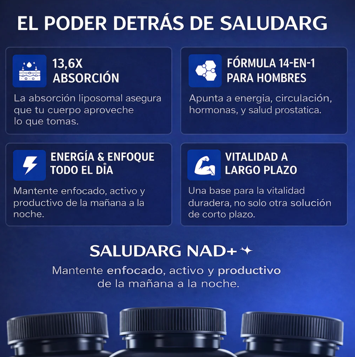NAD + Liposomal para hombres OFERTA 2X1 ✅