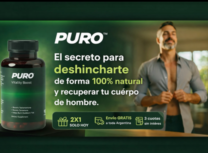 PURO™ | El secreto para deshincharte de forma 100% natural y recuperar tu cuerpo de hombre.