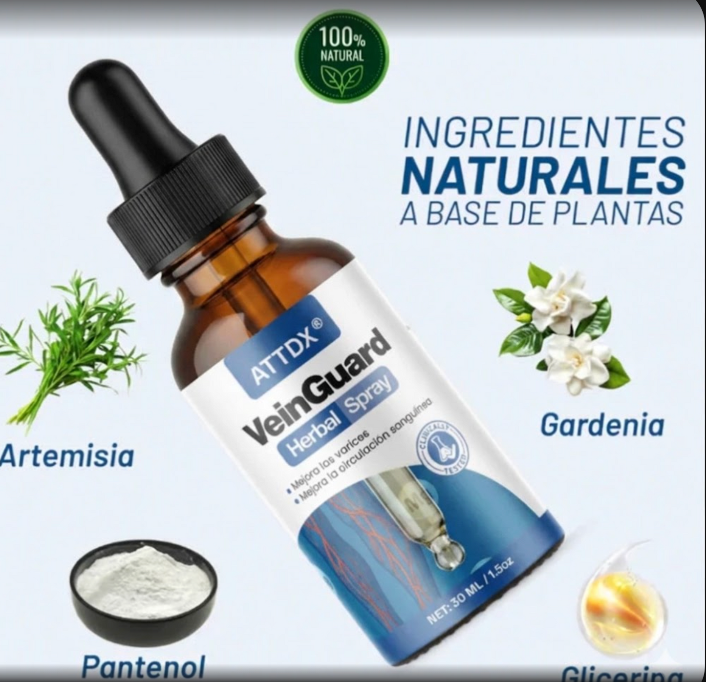 VEINGUARD Herbal Spray | Desinflama y Mejora la Circulación. OFERTA 2X1  ✅