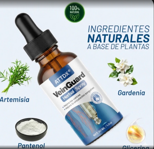 VEINGUARD Herbal Spray | Desinflama y Mejora la Circulación. OFERTA 2X1  ✅