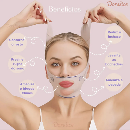 V-Revitalize™ - Mascarilla de contorno facial - Suaviza arrugas, papada y moldea el rostro