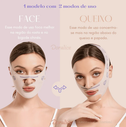 V-Revitalize™ - Mascarilla de contorno facial - Suaviza arrugas, papada y moldea el rostro