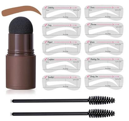 Kit: Sello Para Cejas Con Plantillas