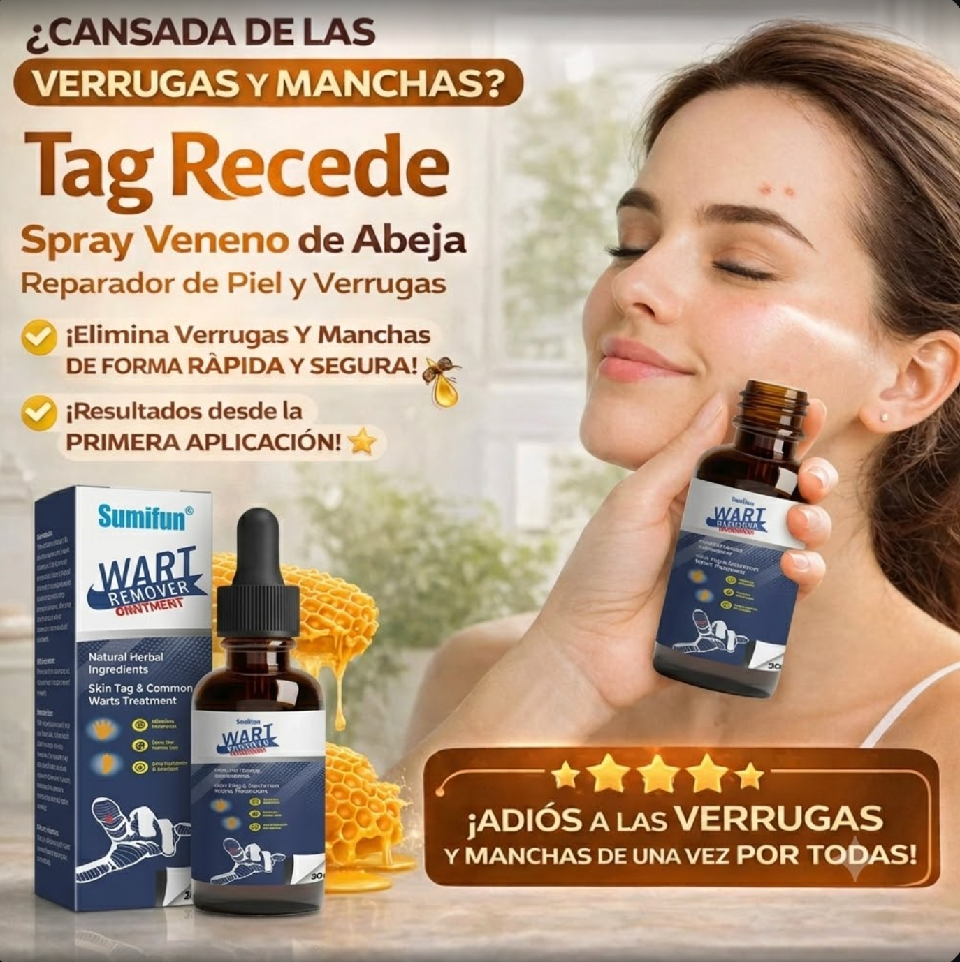 Wart Remover  con veneno de Abeja Reparador ✅ EL PAGO DEBE SER ANTICIPADO SI NO DESEA ASI NO HAGA SU PEDIDO GRACIAS✅  ENVIO EN TODA VENEZUELA POR MRW 🇻🇪