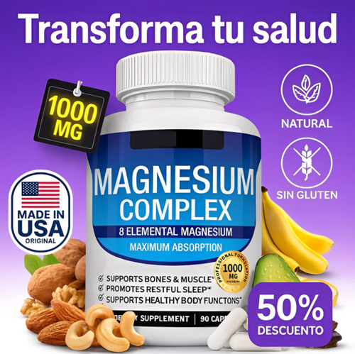 MAGNESIO COMPLEX - Suplemento 8 en 1 | ✅ Cápsulas OFERTA  ESTE MES✅
