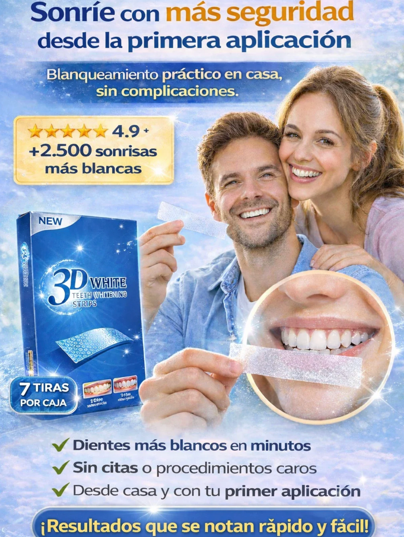Tiras Blanqueadoras Sonrisa Brillante