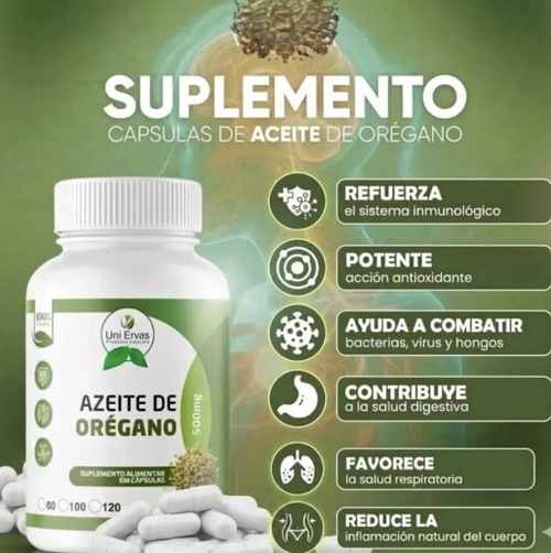 ACEITE DE OREGANO EN CAPSULAS 💊