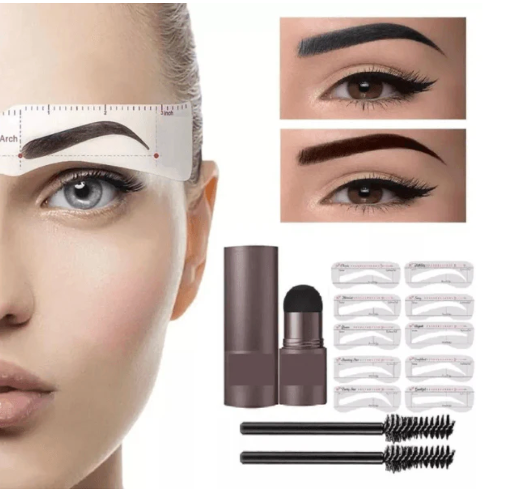 Kit: Sello Para Cejas Con Plantillas