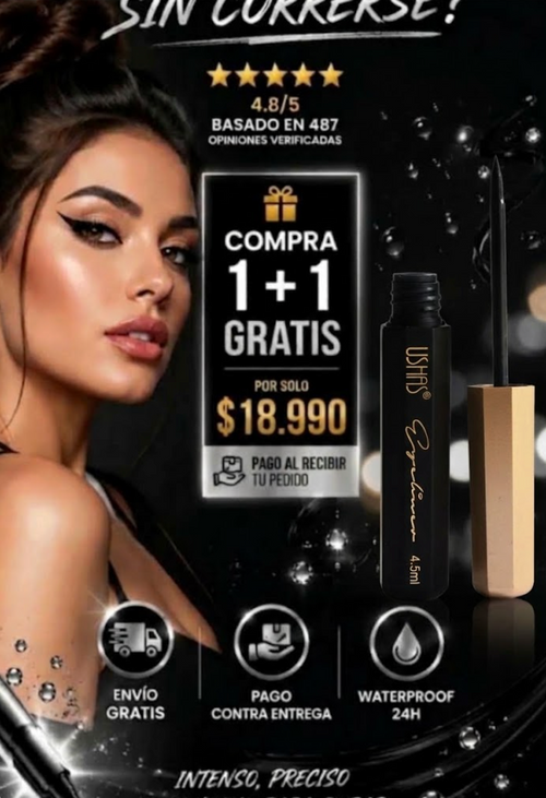 Delineado profesional en segundos🔥  Waterproof, Preciso y de Larga Duración