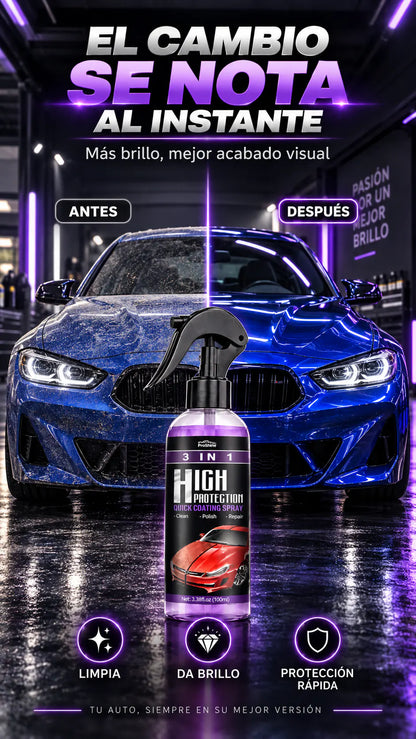 VEXTA™ 3 en 1 – Spray de Protección y Brillo Automotriz