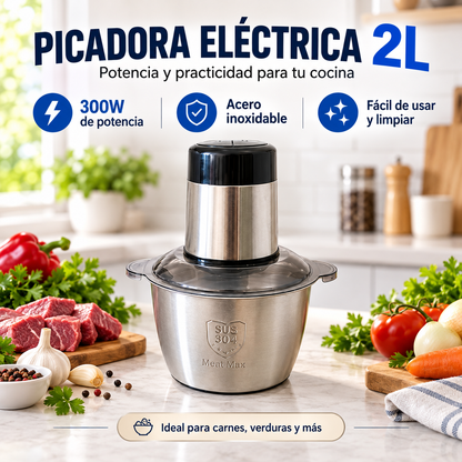 PicaFácil™ – Picadora Eléctrica 2L
