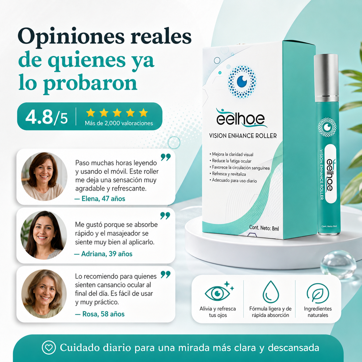 Vision Enhance Roller – Alivio para Ojos Cansados