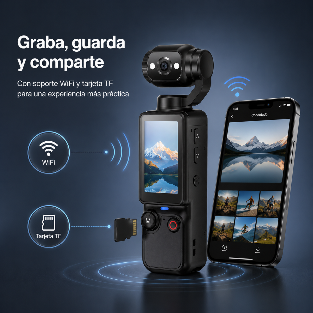 PocketCam Q7™ - Captura. Vive. Comparte.