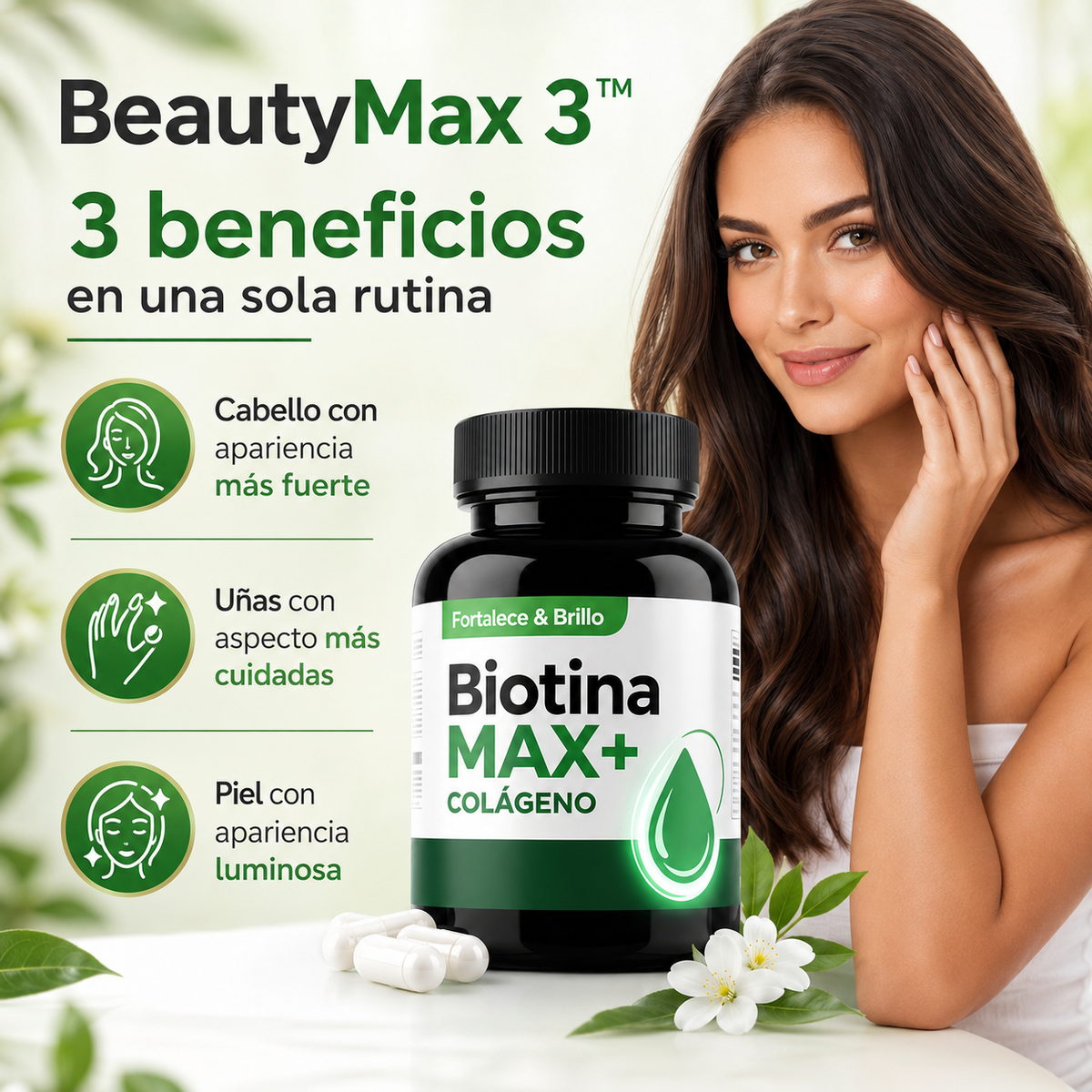BeautyMax 3™ – Cabello, Uñas y Piel.