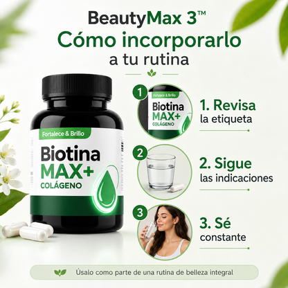 BeautyMax 3™ – Cabello, Uñas y Piel.