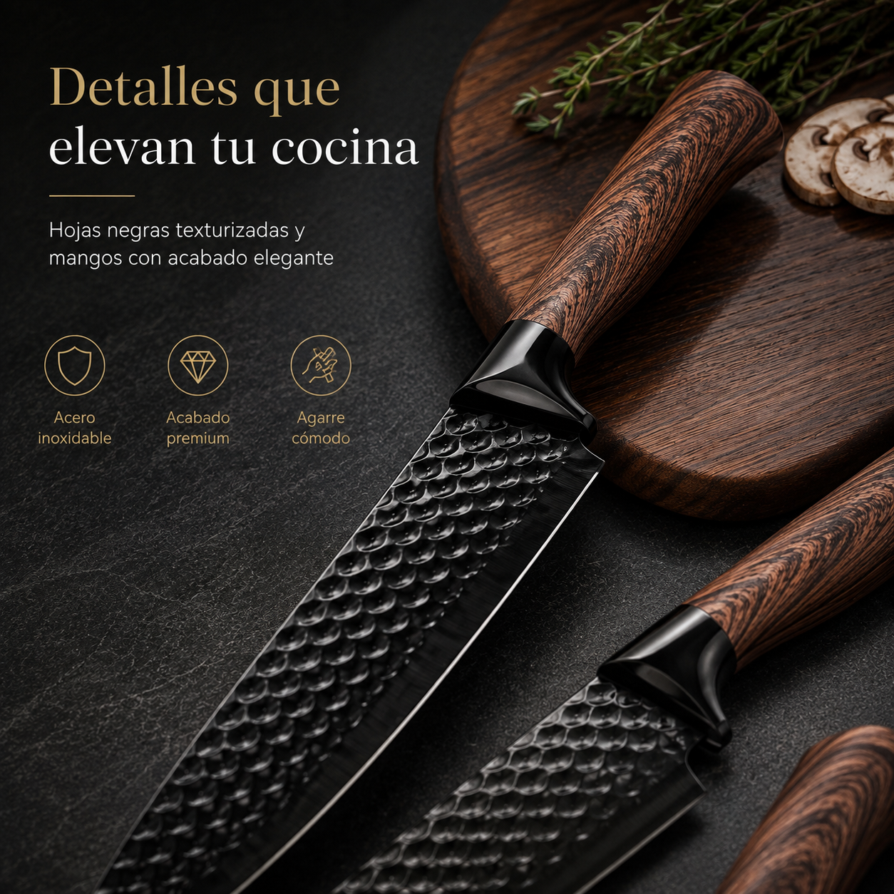 BlackWood™ Set de Cocina 6 en 1