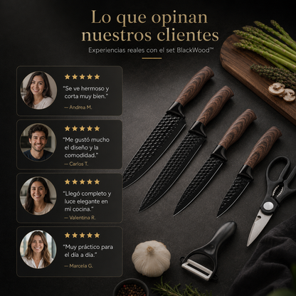 BlackWood™ Set de Cocina 6 en 1