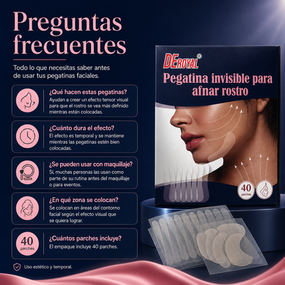 InvisiLift™ — Pegatinas Tensoras Faciales Invisibles