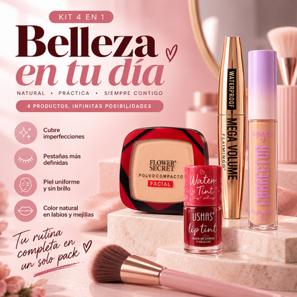 Beauty Essentials™ – Kit de Maquillaje 4 en 1