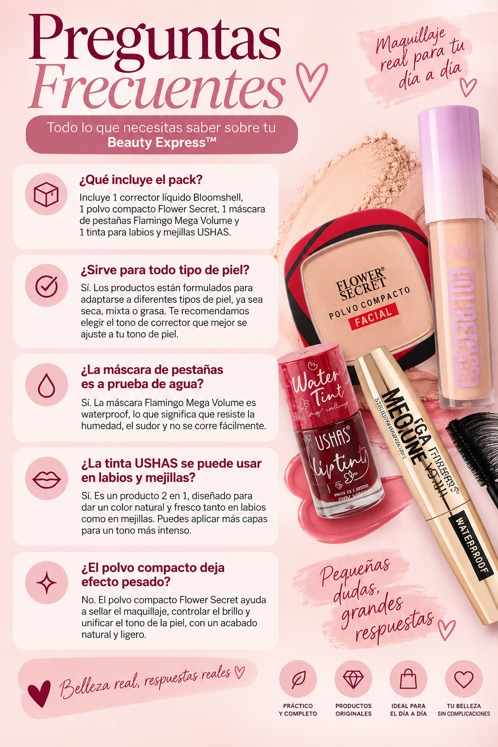 Beauty Essentials™ – Kit de Maquillaje 4 en 1