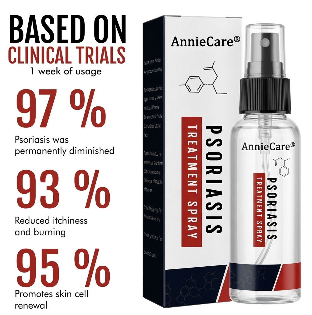 AnnieCare® Spray para el tratamiento de la psoriasis 2X1 TRATAMIENTO COMPLETO ✅