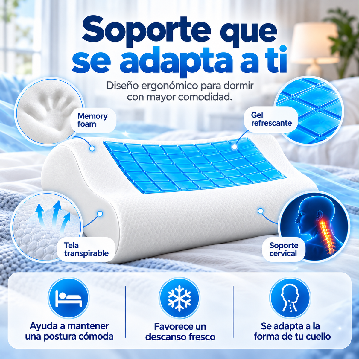 Almohada con Gel