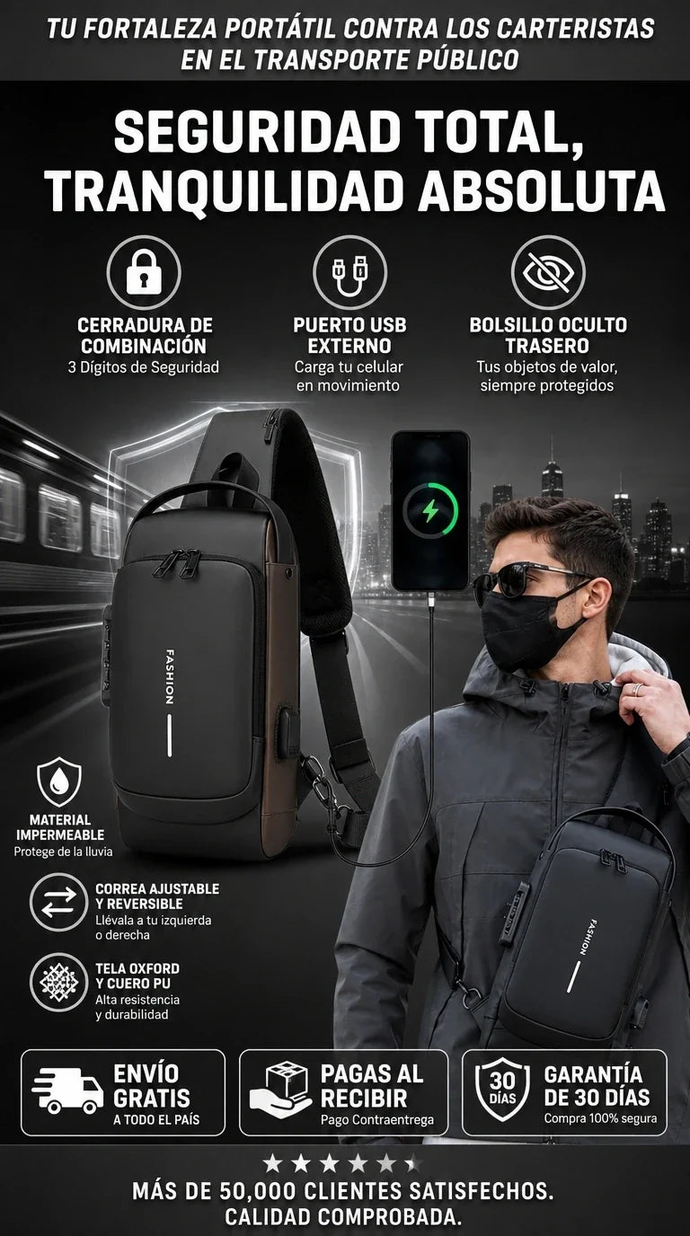 Mochila Campera - Protección antirrobos